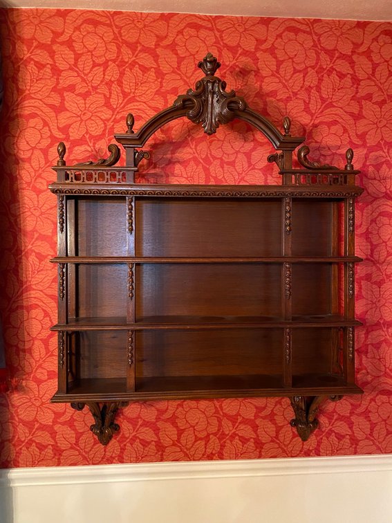 Vintage Wooden Wall Hanging Shelf
