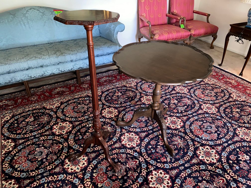 Wooden Claw Foot Plant Stand, Wooden Claw Foot Round Table
