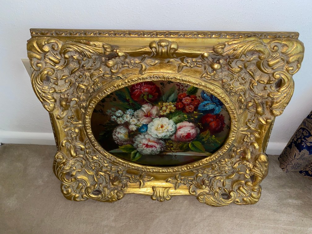 Framed Oil Painting on Canvas