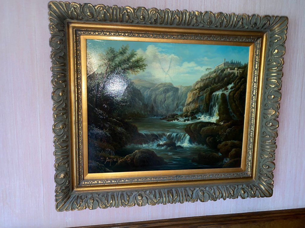 Framed Painting on Canvas