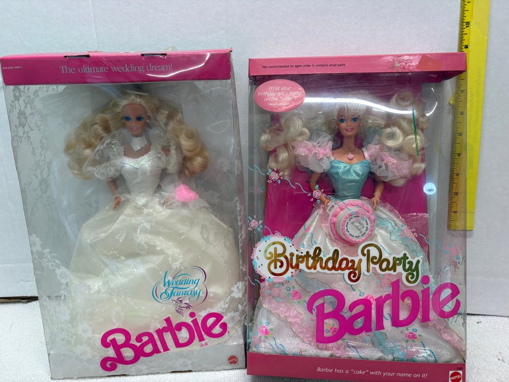 2- Boxed Barbies