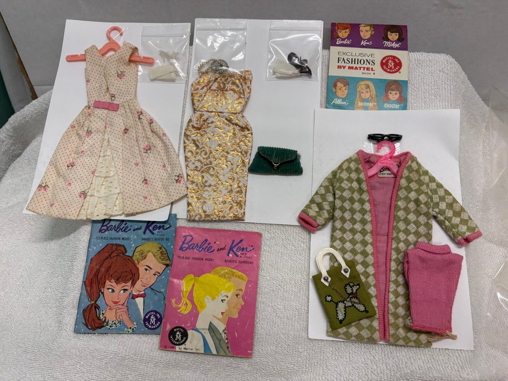 Lot of Barbie clothing