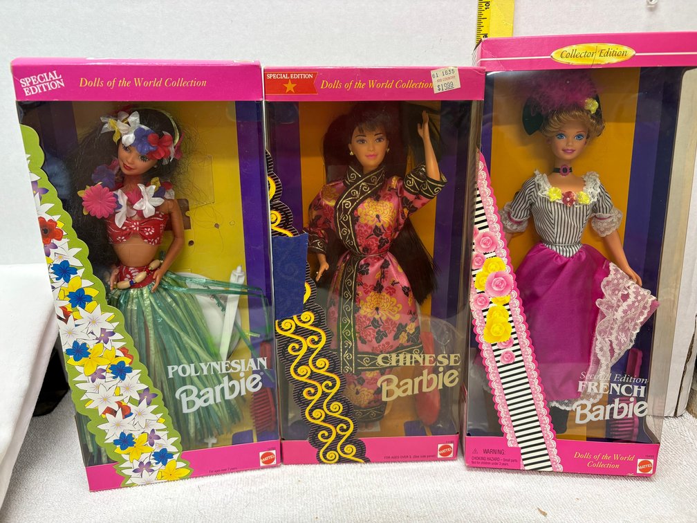 3-International Boxed Barbies