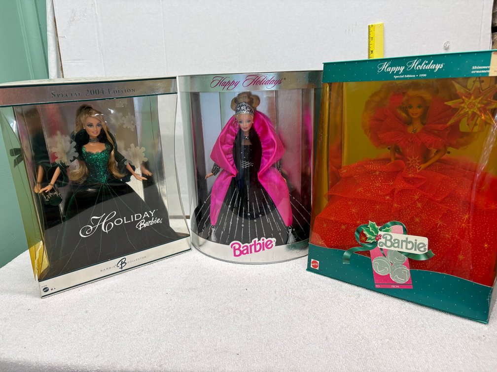 3- Holiday Barbies