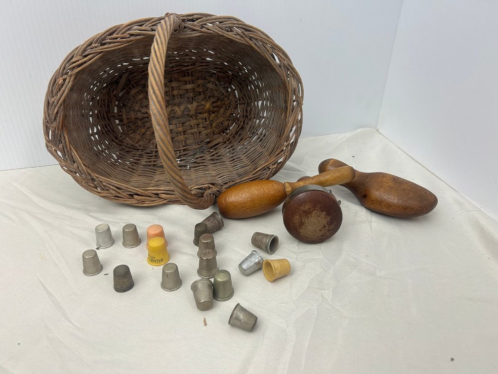Basket of thimbles