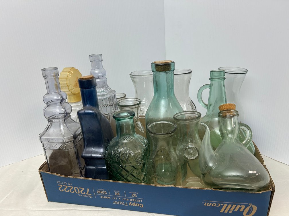 Collectible glass bottles