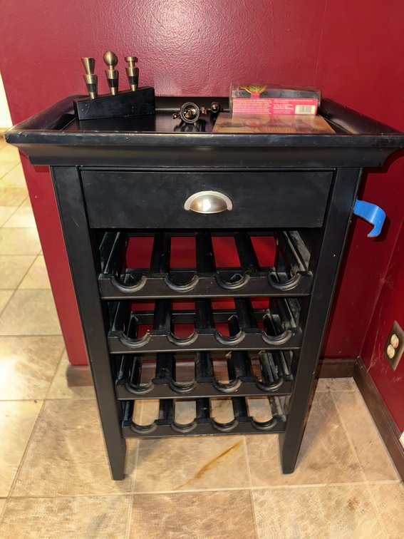 Powell Furniture 16-Bottle Wine Cabinet