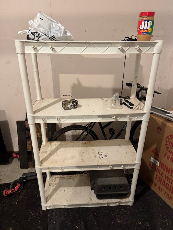 4-Tier Plastic Storage Shelf