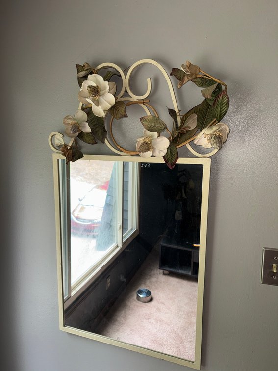 Tall Metal Floor Mirror