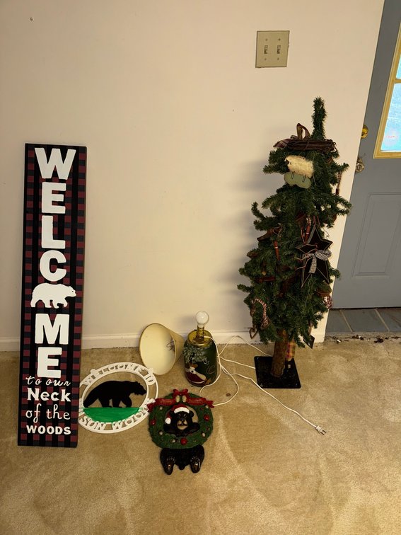Christmas Decorations & Small Tree