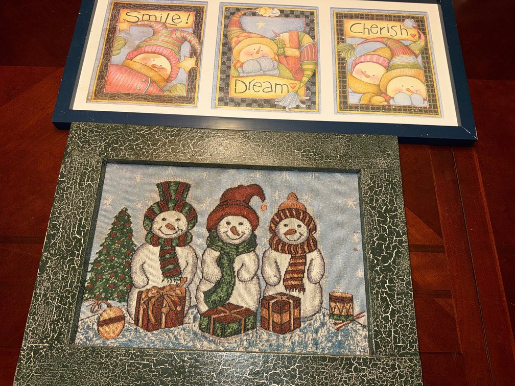Holiday Snowman Tapestry
