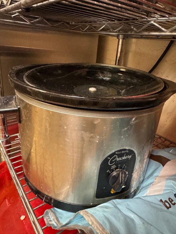 Crockery electric roaster/crock pot