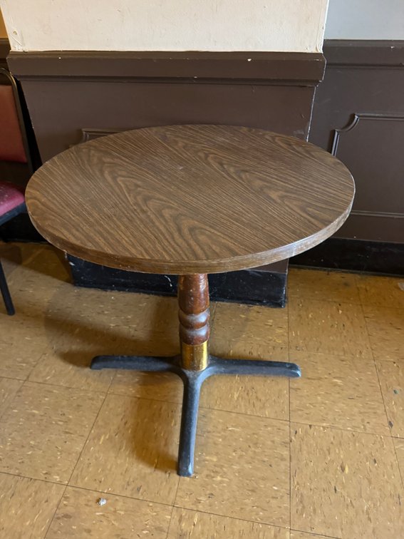 Round banquet tables