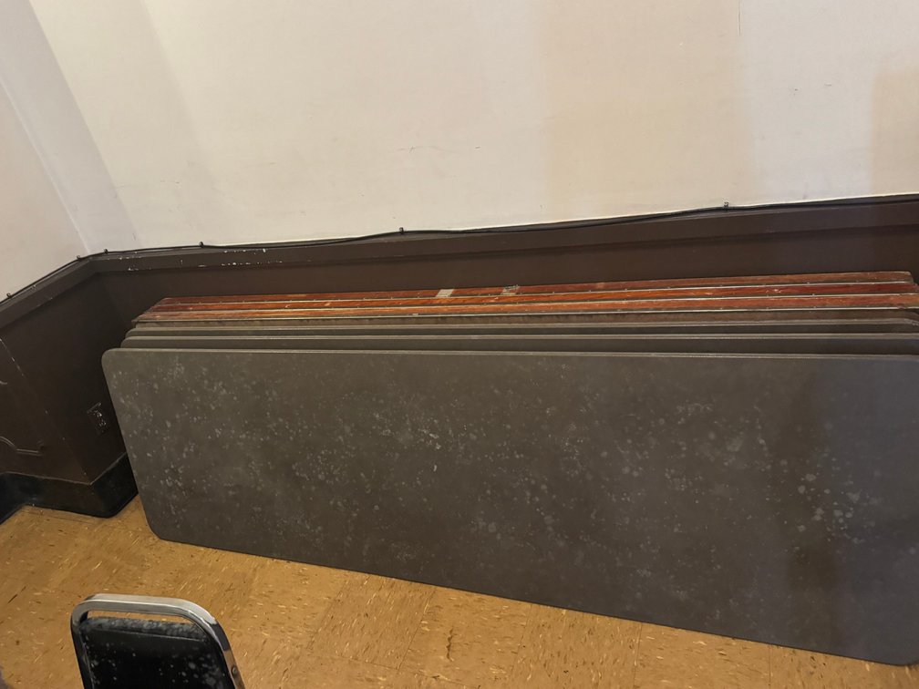 Large rectangle display tables