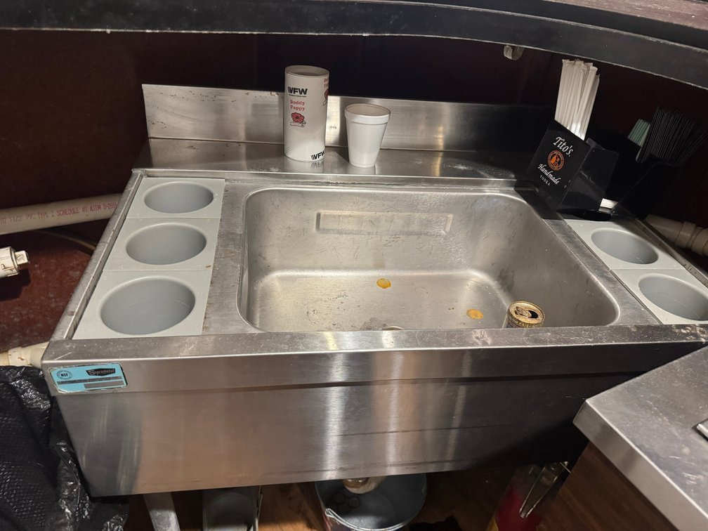 Stainless service sink / station