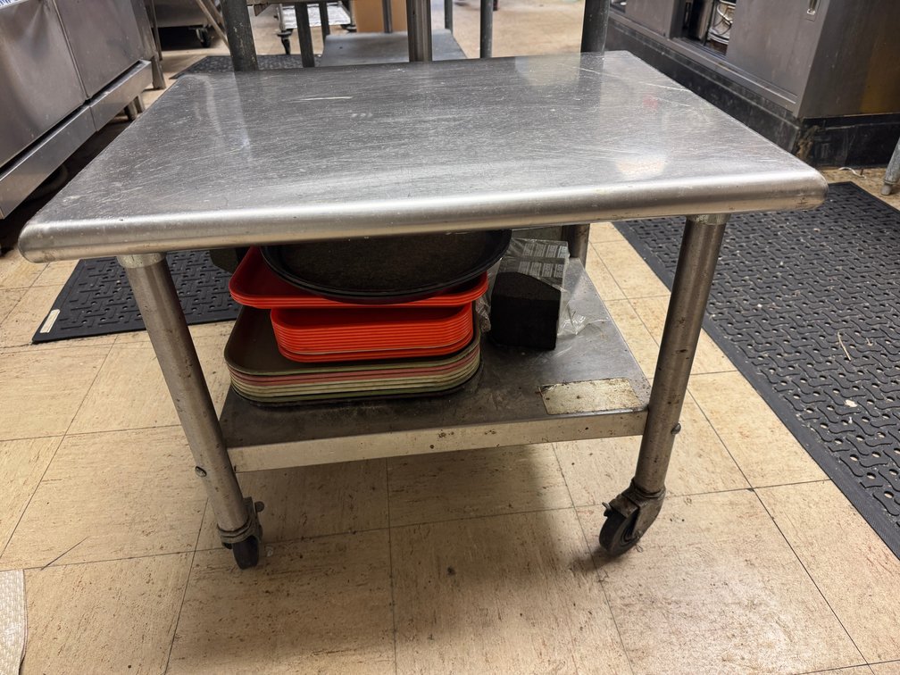 Stainless steel utility cart