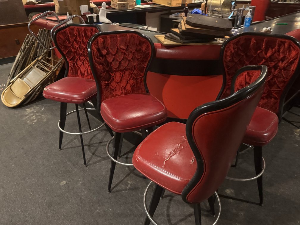 Hightop Red Velvet chairs