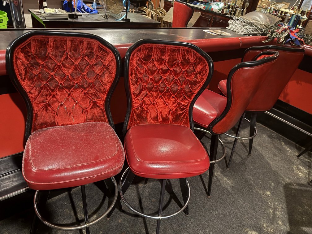 Hightop Red Velvet chairs