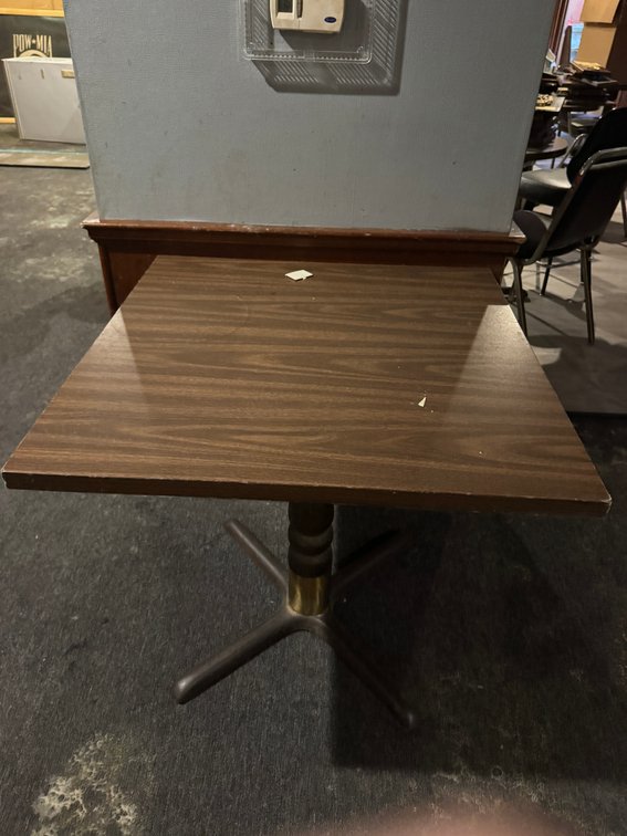 Square banquet table