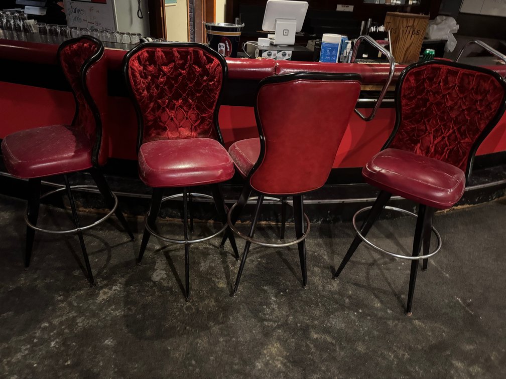 Hightop Red Velvet chairs