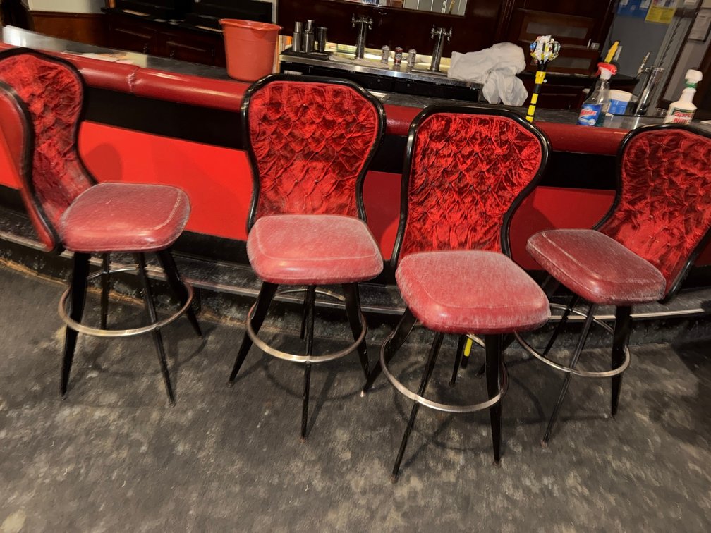 Hightop Red Velvet chairs