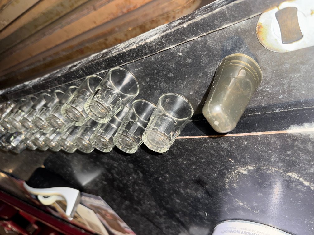 Bar shot glasses/serving glasses