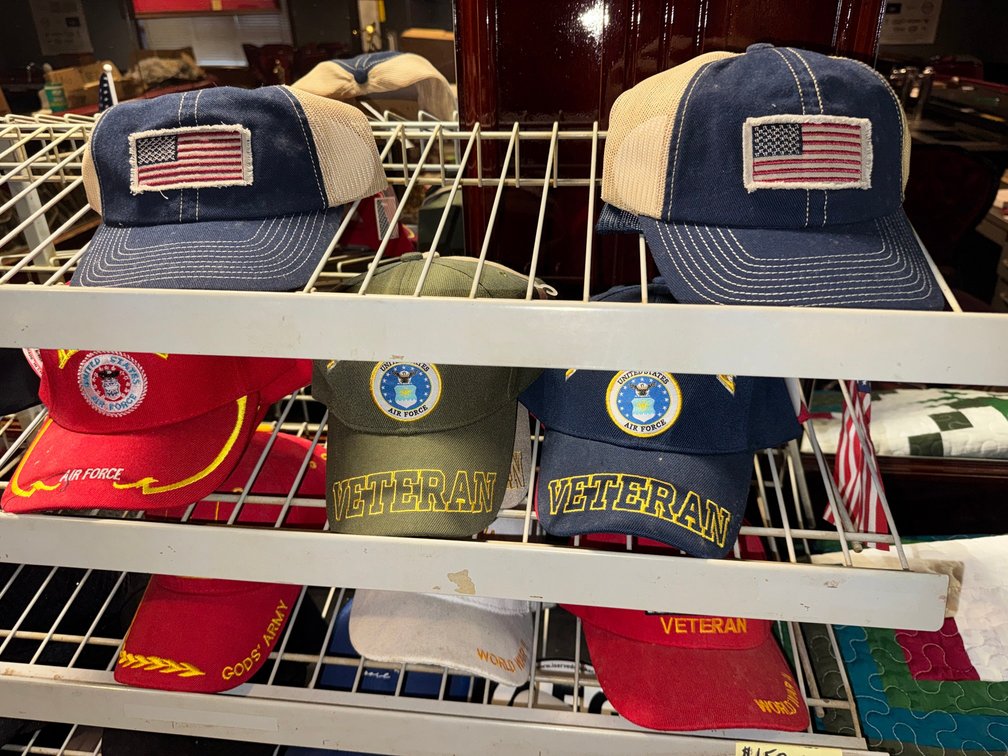 VFW and veteran caps