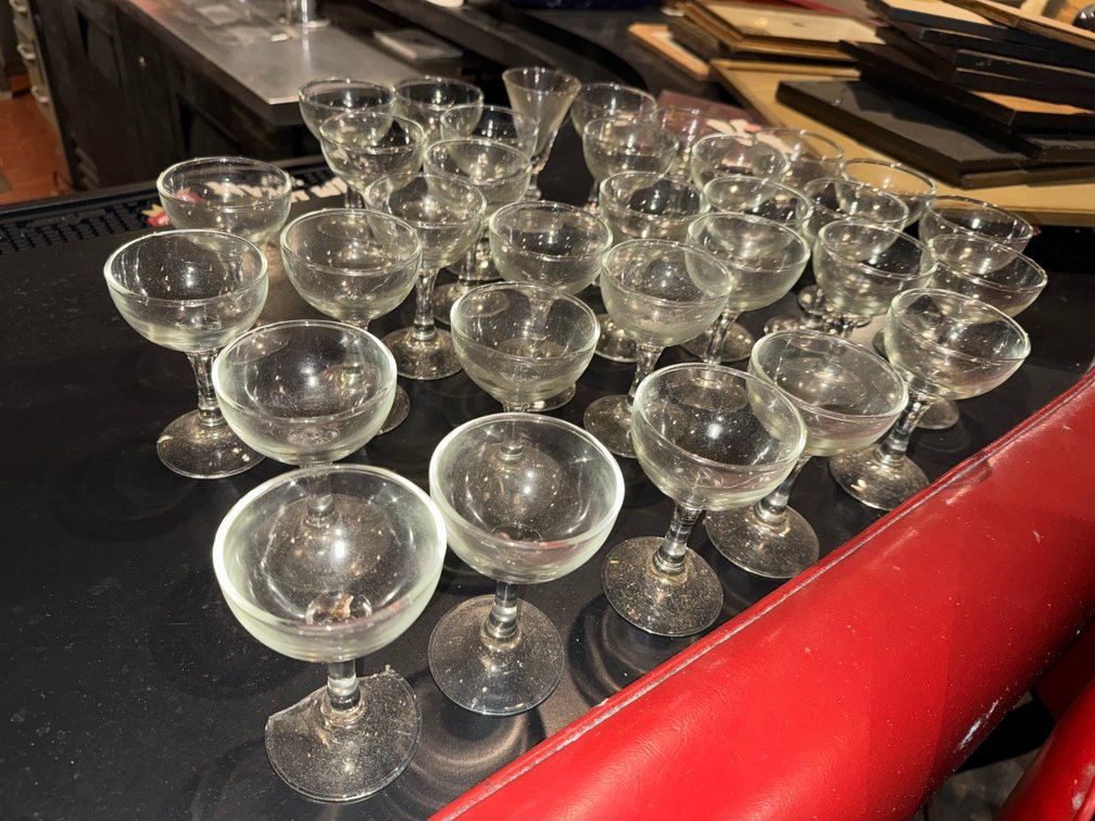 Champagne Coupe & Sherbet Glasses