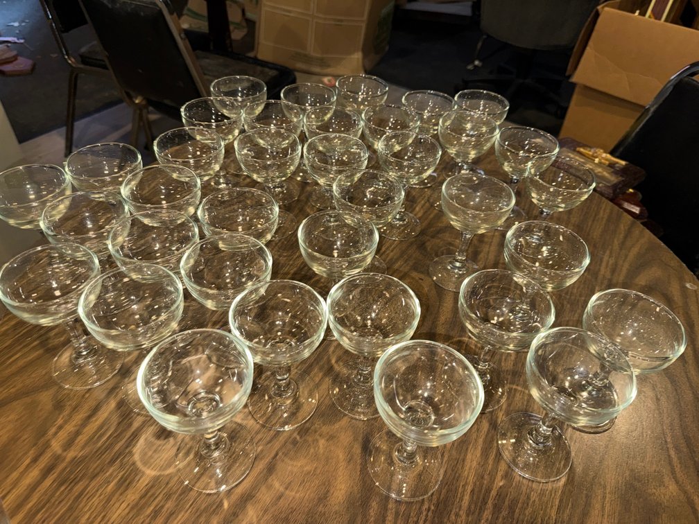 Clear Champagne Cups