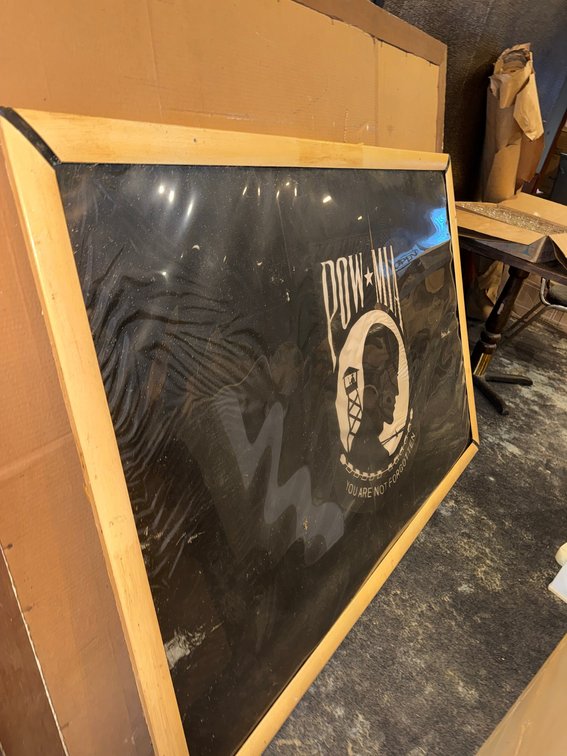 POW/MIA Flag Framed Display