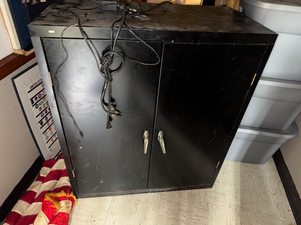 Black Metal Cabinet