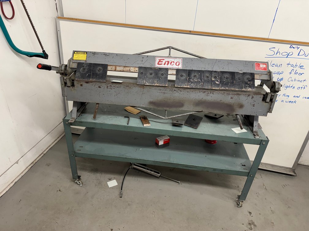 Enco sheet-metal box and pan brake