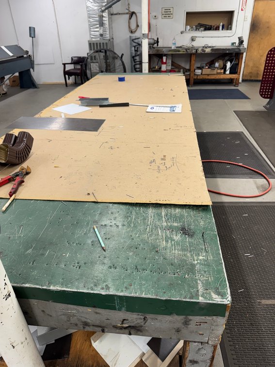Heavy duty rolling shop table