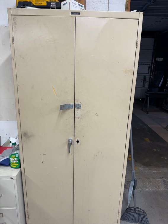 Storage cabinet and contents