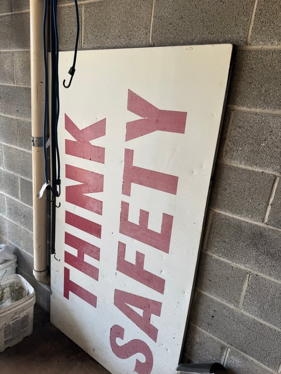 Think Safety Wall Sign