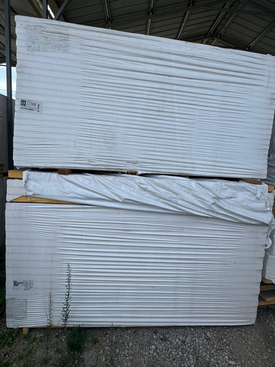 Pallets of Rigid Foam Board Insulation