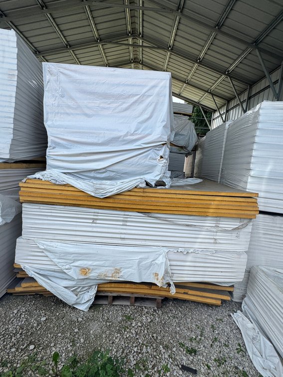 Pallets of Rigid Foam Board Insulation