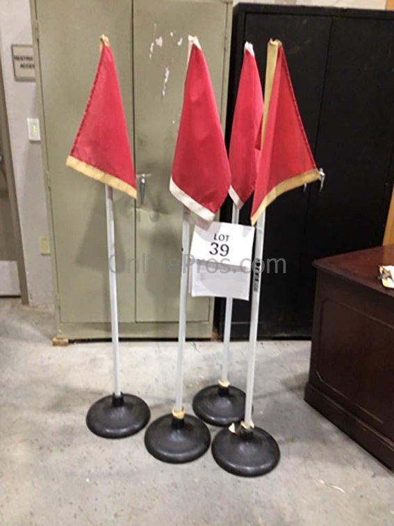 Red Corner Flags