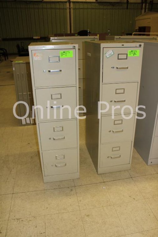 (Lot) 4-Drawer File Cabinets