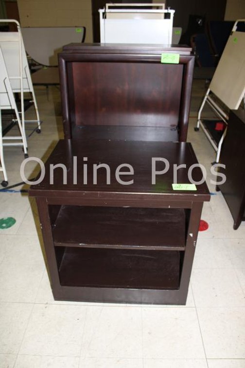 (Lot) Hutch Top, Bookcase and Decorative Computer Cabinet