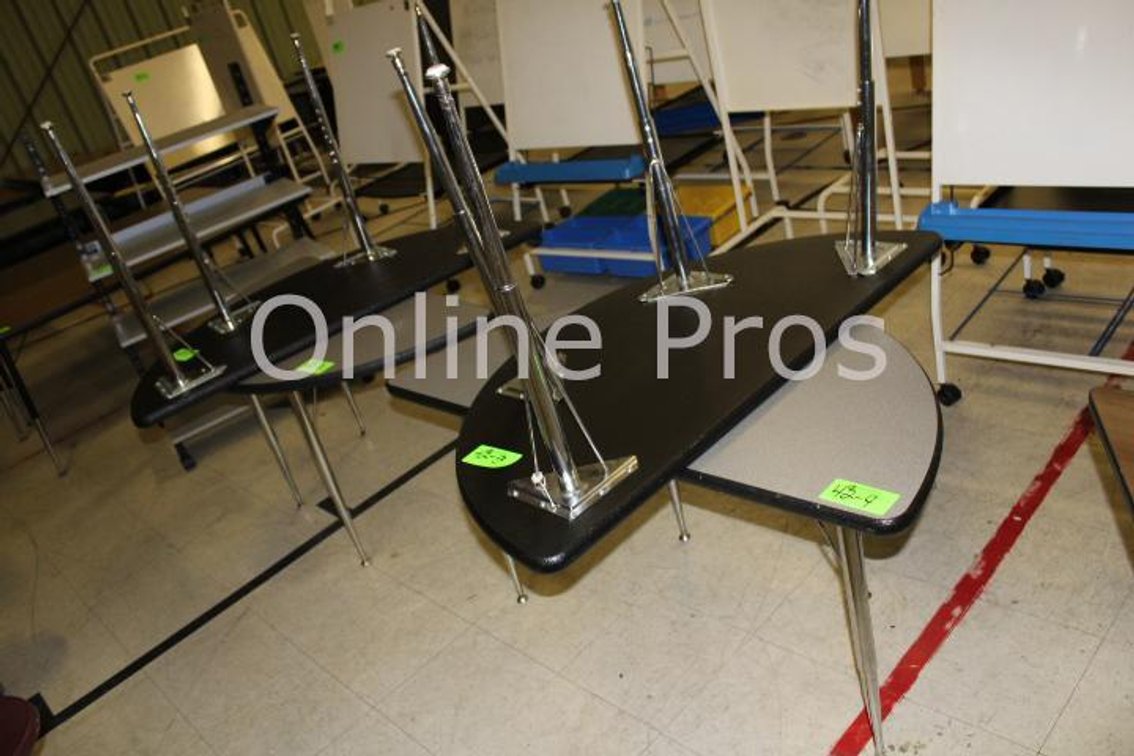 (Lot) Half Moon Style Tables