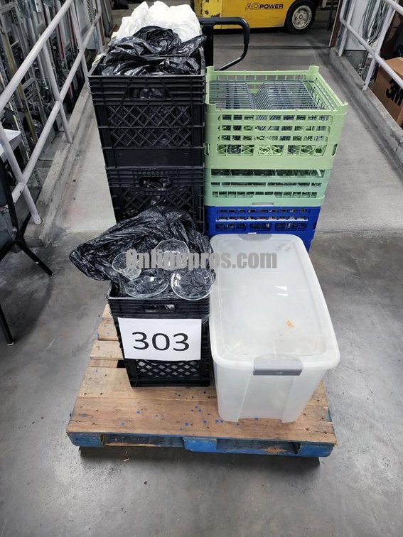 (Lot) Glassware with Drying Racks