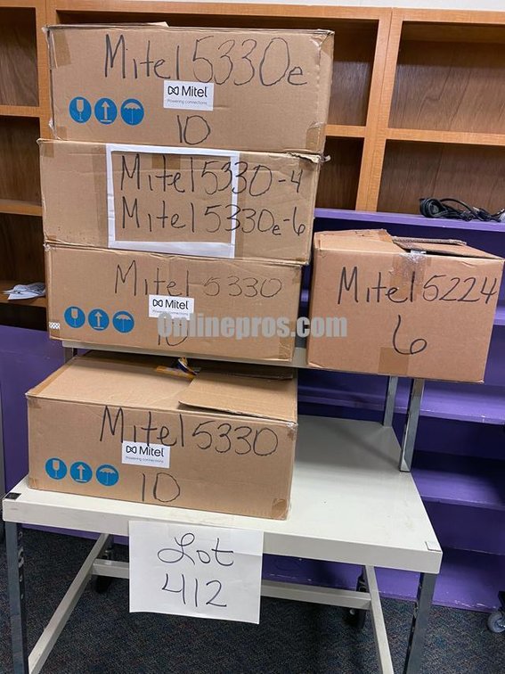 (Lot) Assorted Mitel Telephones