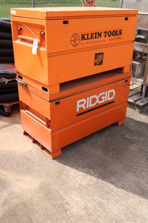Klein Tool Job Box and Ridgid Job Box