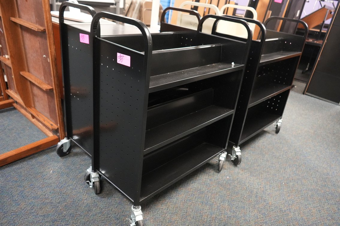 Metal Book Carts