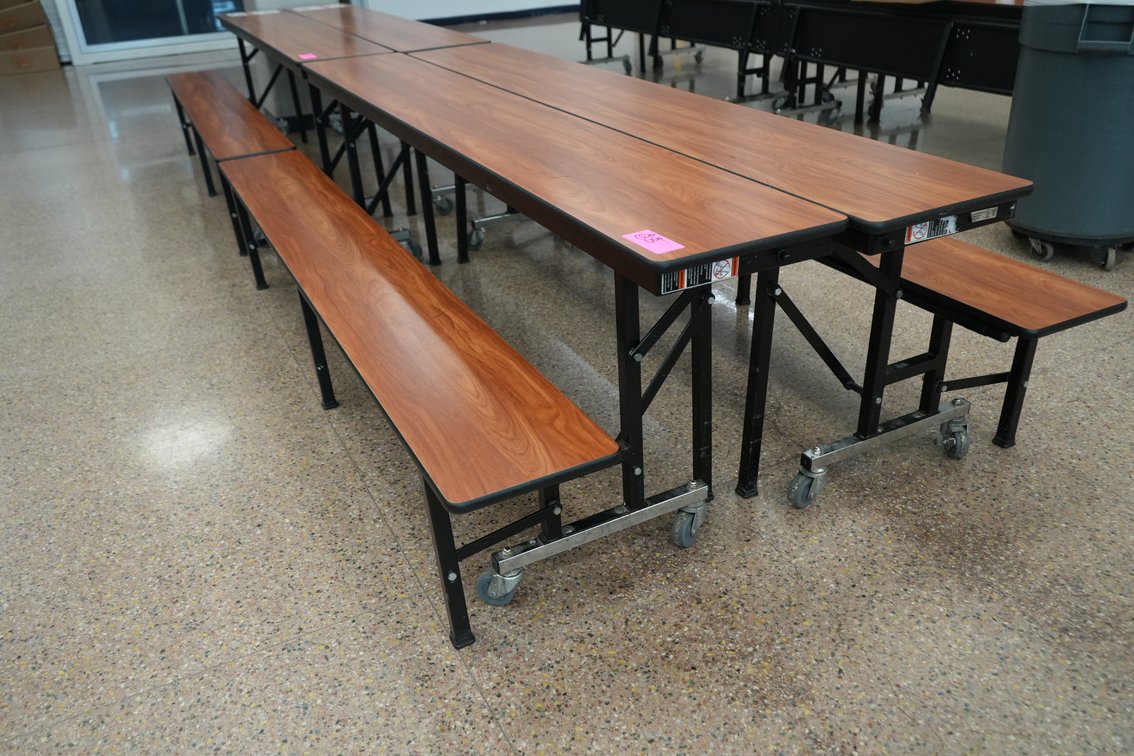 Folding Cafeteria Roll Away Tables