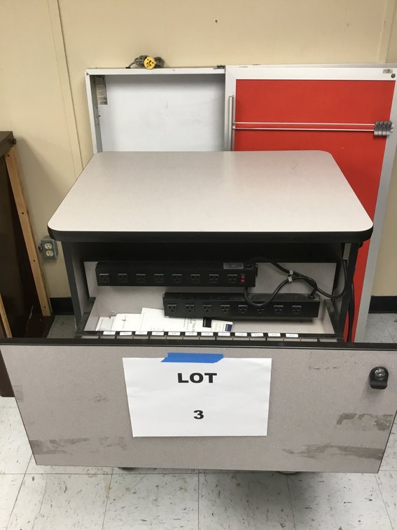 Display Case and Charging Cart