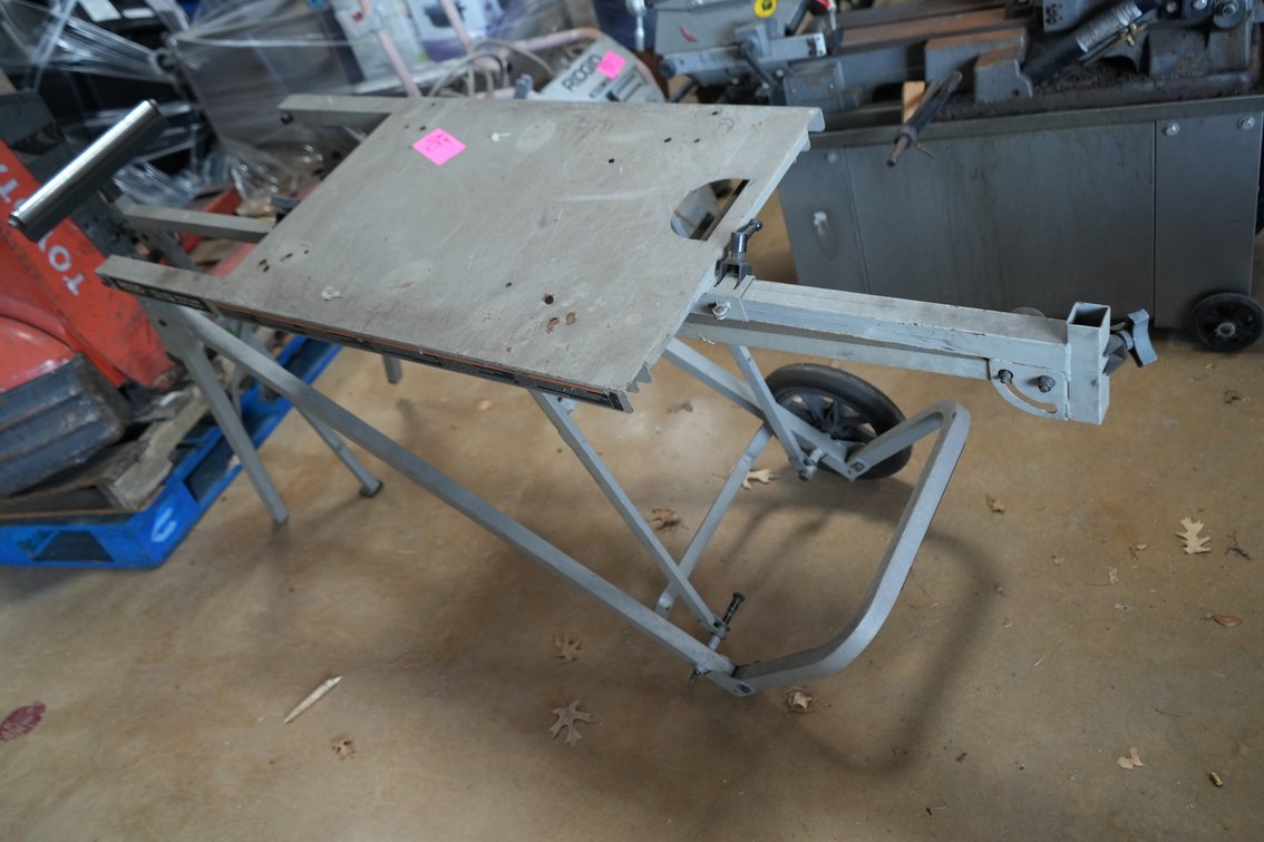 Rigid Miter Saw Utility Vehicle Table