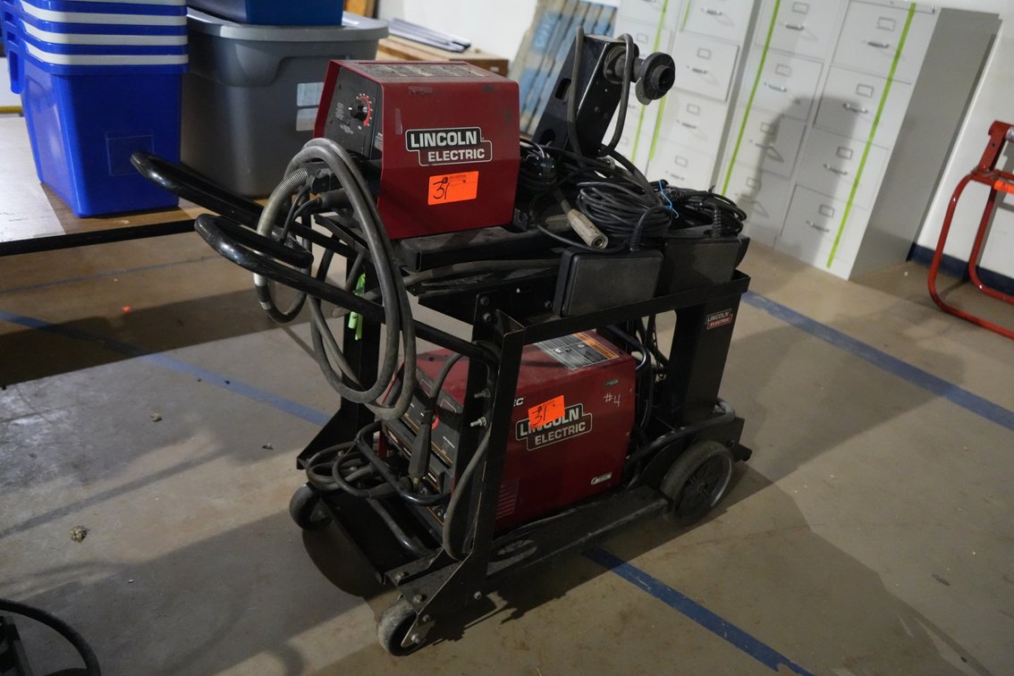 Lincoln Invertec Electric Welder with Wire Feeder