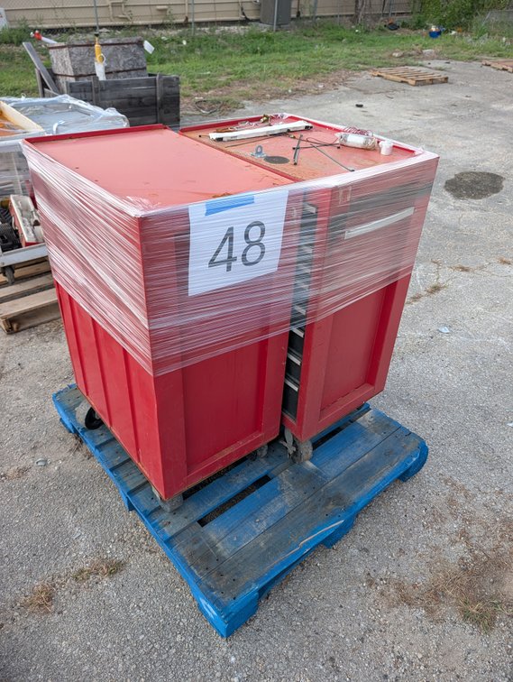 Red Rolling Tool Cabinets